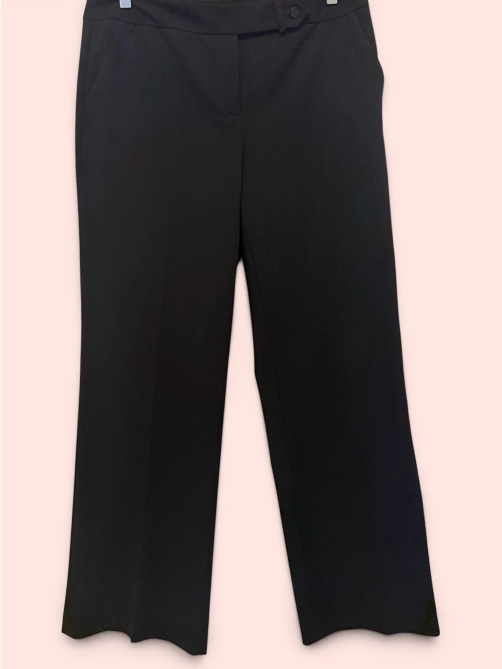 Calvin Klein Women's Classic Fit Dress Pants Black Color With Zipper Size 10.